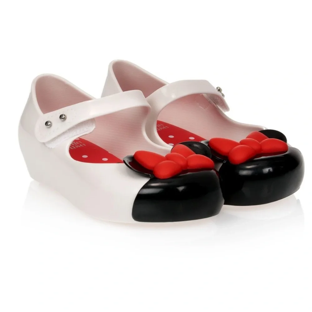 MINI MELISSA WHITE MINNIE MOUSE JELLY SHOES